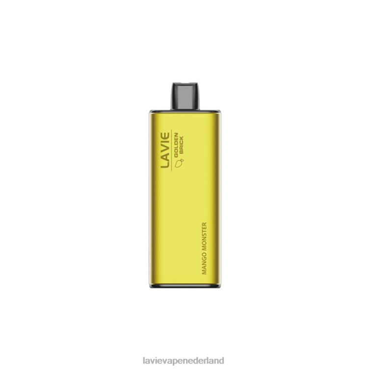 mangomonster LAVIE GOLDEN BRICK 10000 trekjes Z8D0061 | Lavie Vape Nederland